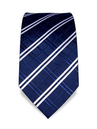 Silk tie blue striped, article 1318, view 2
