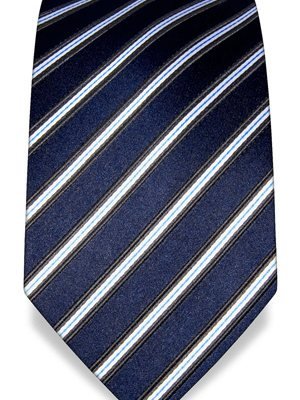 Silk tie blue striped, article 1328, view 2