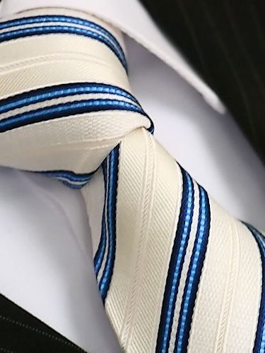 Silk tie blue striped, article 1426, view 3