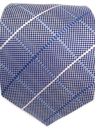 Silk tie blue striped, article 1702, view 2