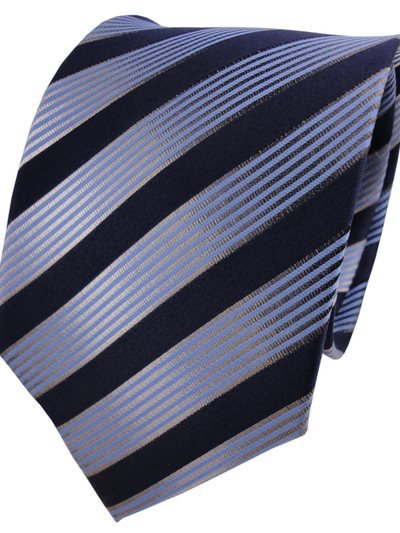 Silk tie blue striped, article 1824, view 2