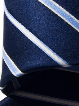 Silk tie blue striped, article 848, view 4