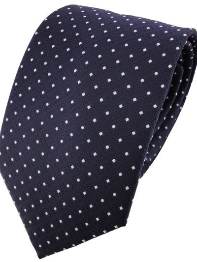 Silk tie blue dotted, article 1815, view 2