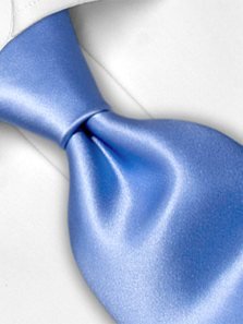 Silk tie blue solid, article 1342, view 3
