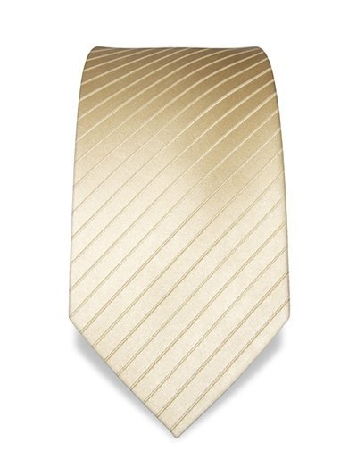 Silk tie cream striped, article 1303, view 2