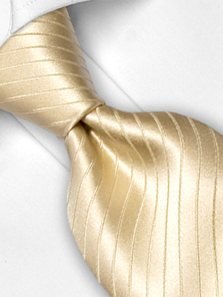 Silk tie cream striped, article 1303, view 3