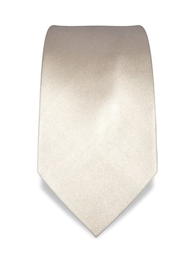 Silk tie cream solid, article 1345, view 2