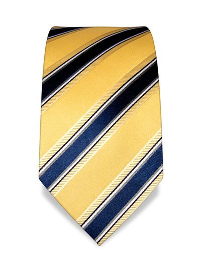 Silk tie yellow striped, article 1331, view 2