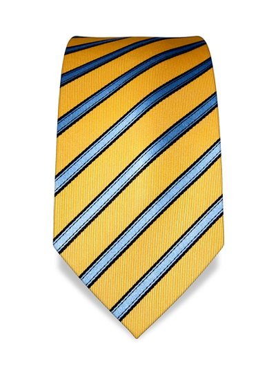 Silk tie yellow striped, article 1368, view 2