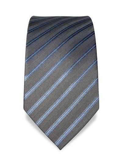 Silk tie grey striped, article 1310, view 2