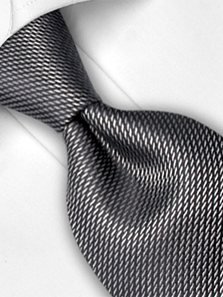 Silk tie grey patterned, article 1321, view 3