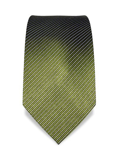 Silk tie green striped, article 1305, view 2