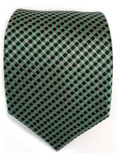 Silk tie green checked, article 1503, view 3