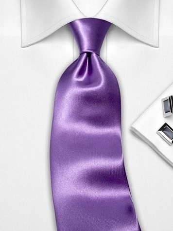 Silk tie purple solid, article 1307