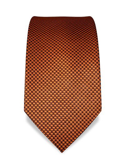 Silk tie orange patterned, article 1323, view 2