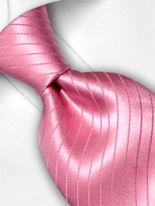 Silk tie pink striped, article 1319, view 3