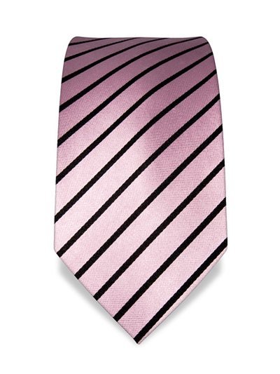 Seidenkrawatte pink mit Streifenmuster, Artikel 1333, Ansicht 2