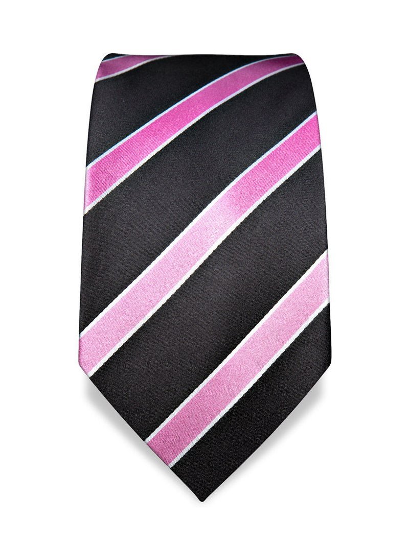 Silk tie pink striped, article 1625, view 2