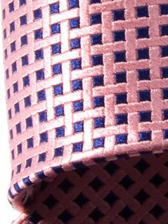 Seidenkrawatte pink mit Karomuster, Artikel 847, Ansicht 4