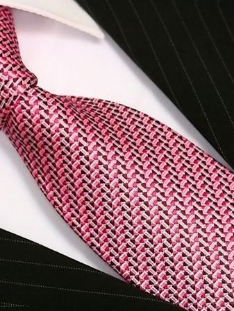 Seidenkrawatte pink gemustert, Artikel 1519, Ansicht 2