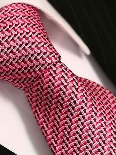 Seidenkrawatte pink gemustert, Artikel 1519, Ansicht 3