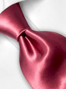 Silk tie rosé solid, article 1301, view 3