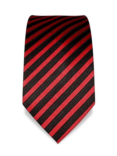 Silk tie red striped, article 1351, view 2