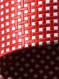 Seidenkrawatte rot mit Karomuster, Artikel 832, Ansicht 3