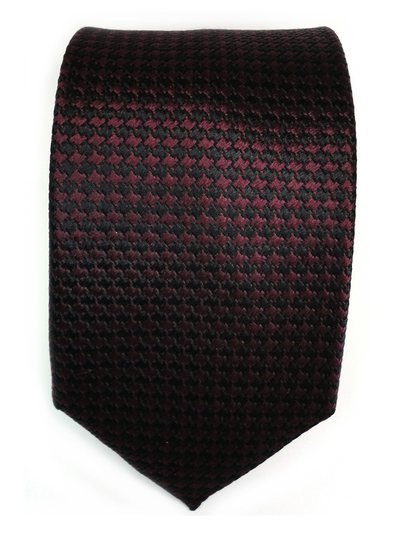 Silk tie red patterned, article 1558, view 3