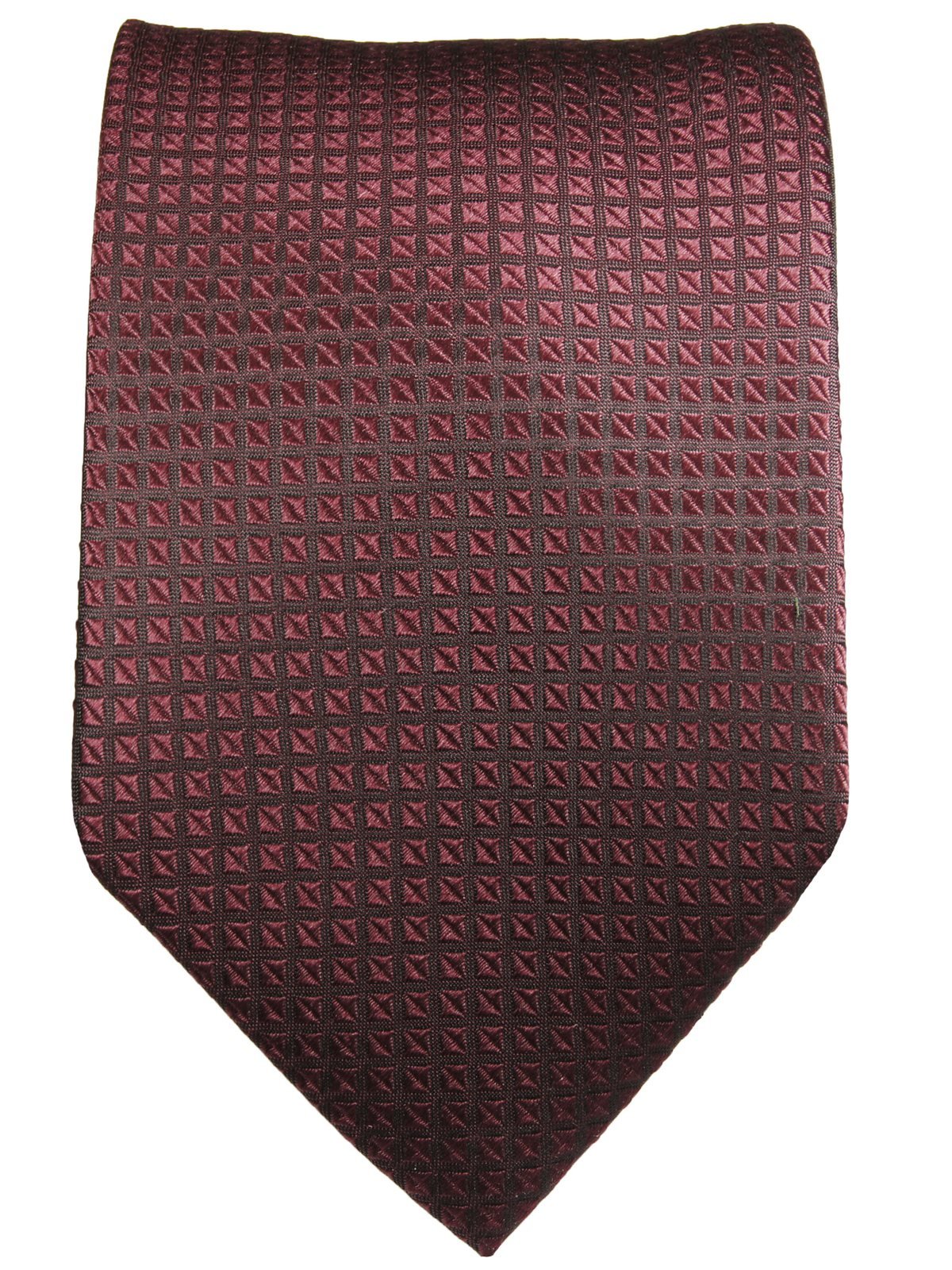 Silk tie red patterned, article 1802, view 3