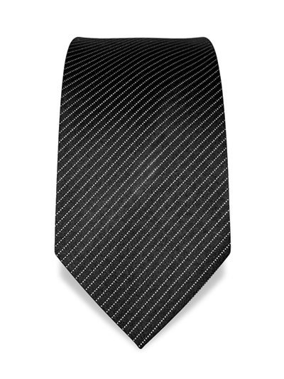 Silk tie black striped, article 1353, view 2
