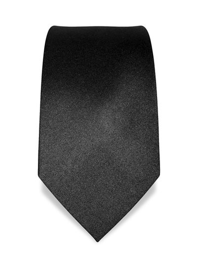Silk tie black solid, article 1343, view 2