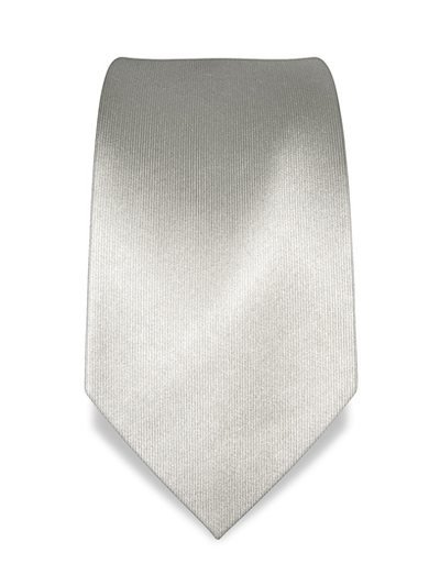 Silk tie silver solid, article 1302, view 2