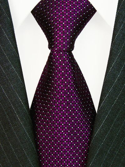 Silk tie violet dotted, article 1431, view 2